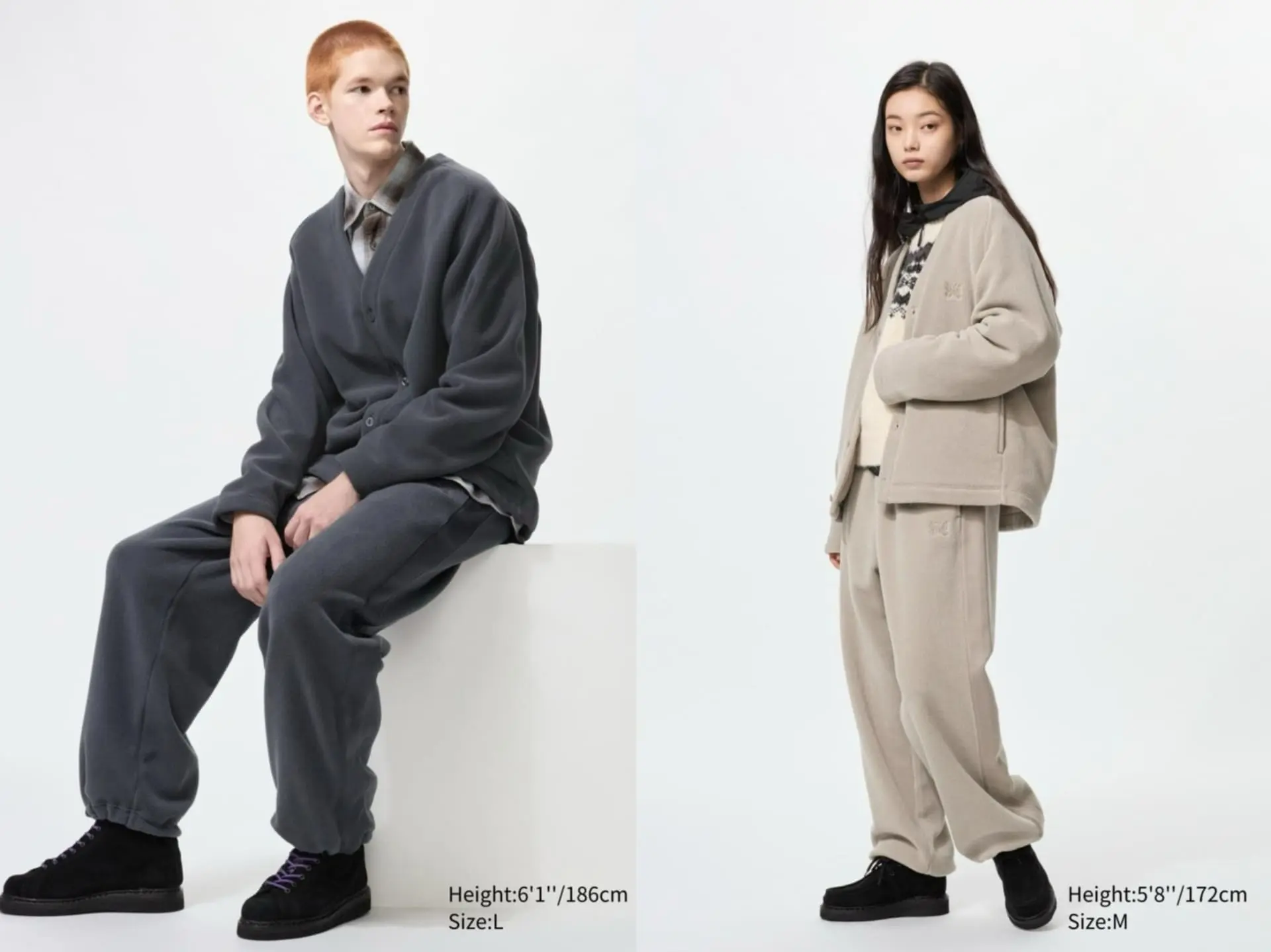 【uniqlo】uniqlo X Needles 2025 秋冬聯名亮點 Uniqlo X Needles 刷毛寬褲