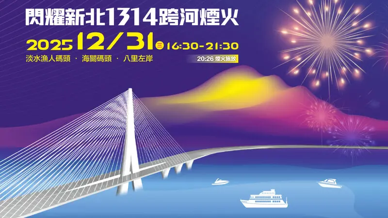 【新北市政府】閃耀新北1314 跨年 主視覺